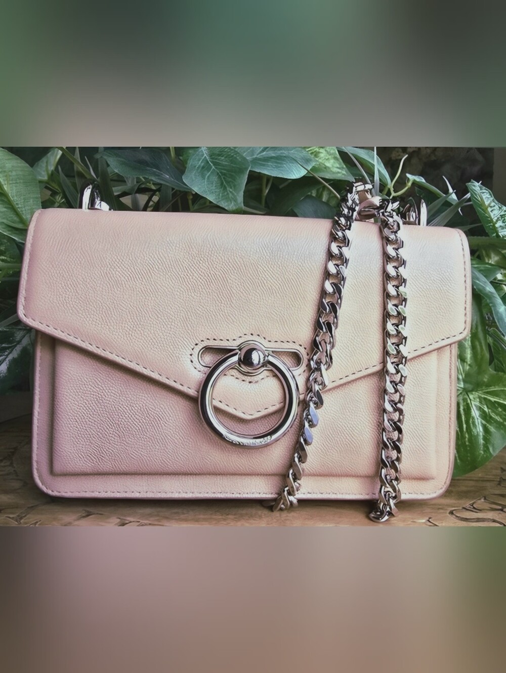 Rebecca Minkoff Jean Blush Leather Crossbody Bag